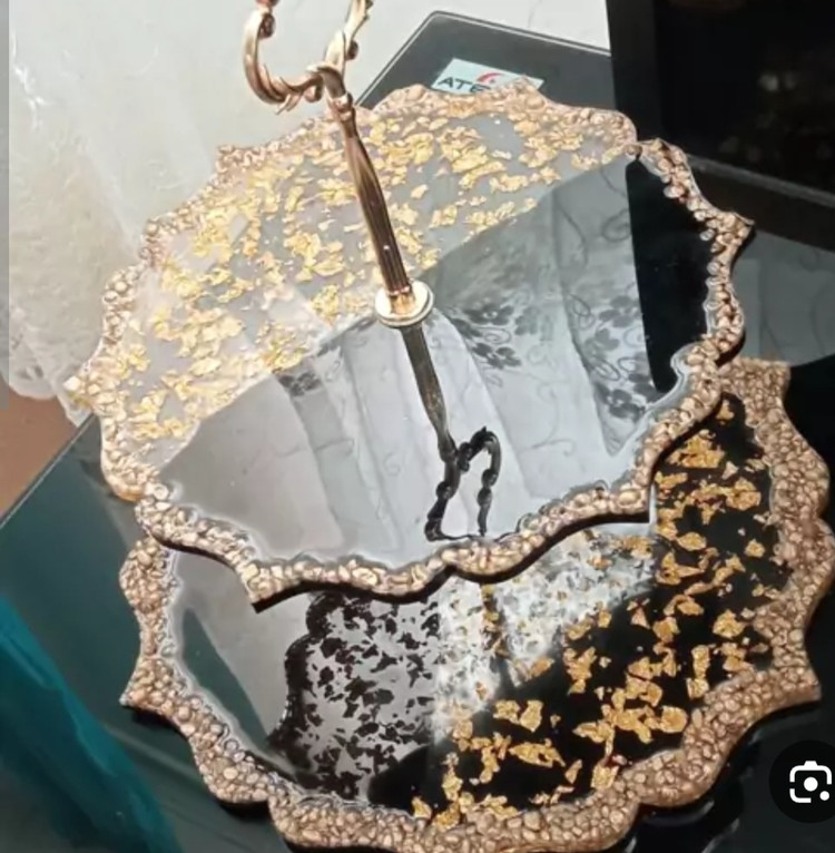 شیرینی خوری دو طبقه رزینی
