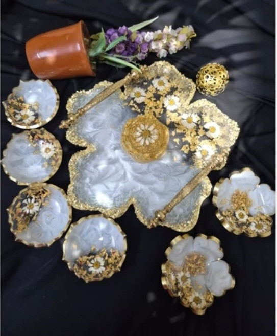 سینی رزینی قالب ۵پر قطر۳۰
