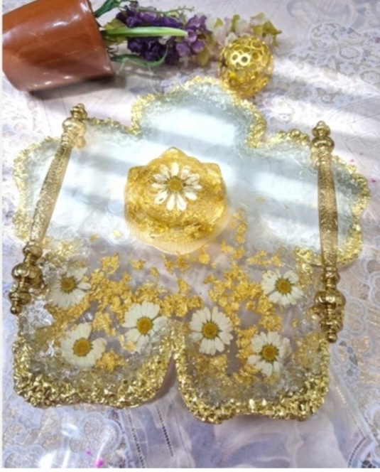 سینی رزینی قالب ۵پر قطر۳۰