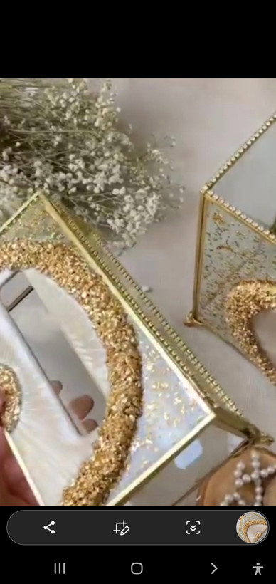 جا دستمال کاغذ و سطل تزیینی رزینی شیک لوکس